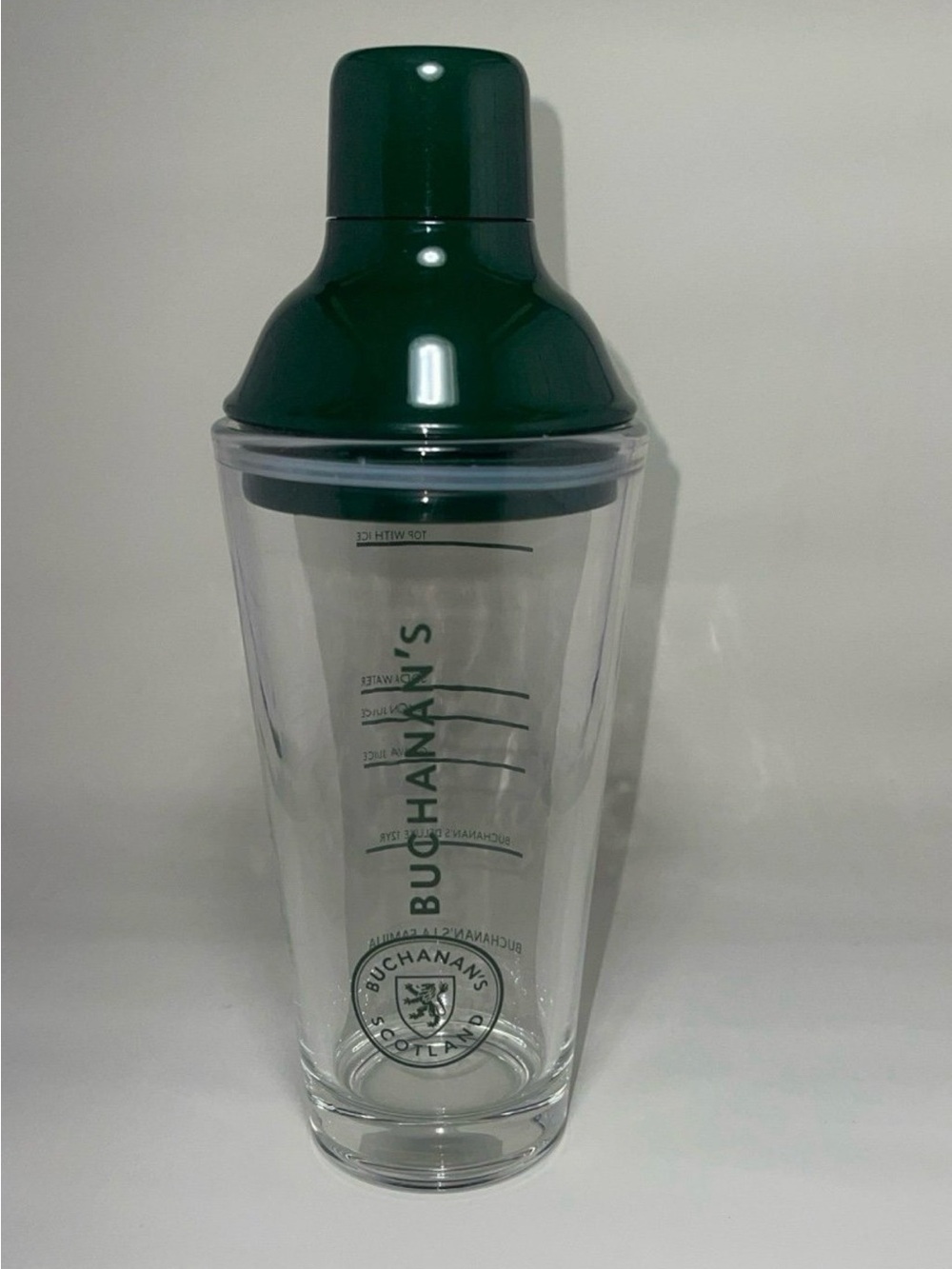 Buchanan’s Glass Shaker with Plastic Top